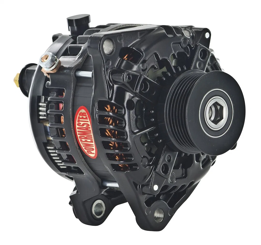 51626-2R-CCW – POWERMASTER Alternator/ Generator, Denso Style 6 Groove Solid Pulley 245 Amp Black